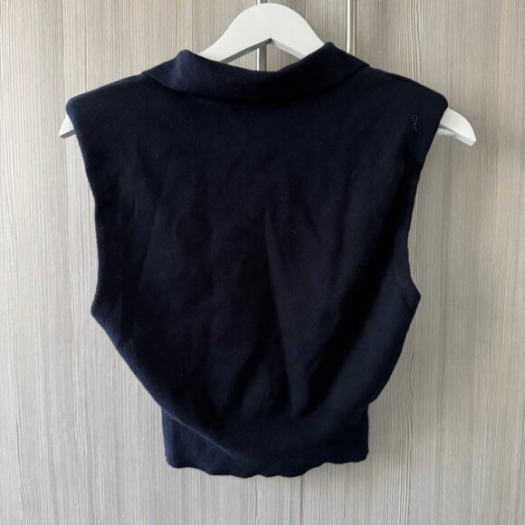 STAUD Nola Top (Navy) - Picture 3 of 4